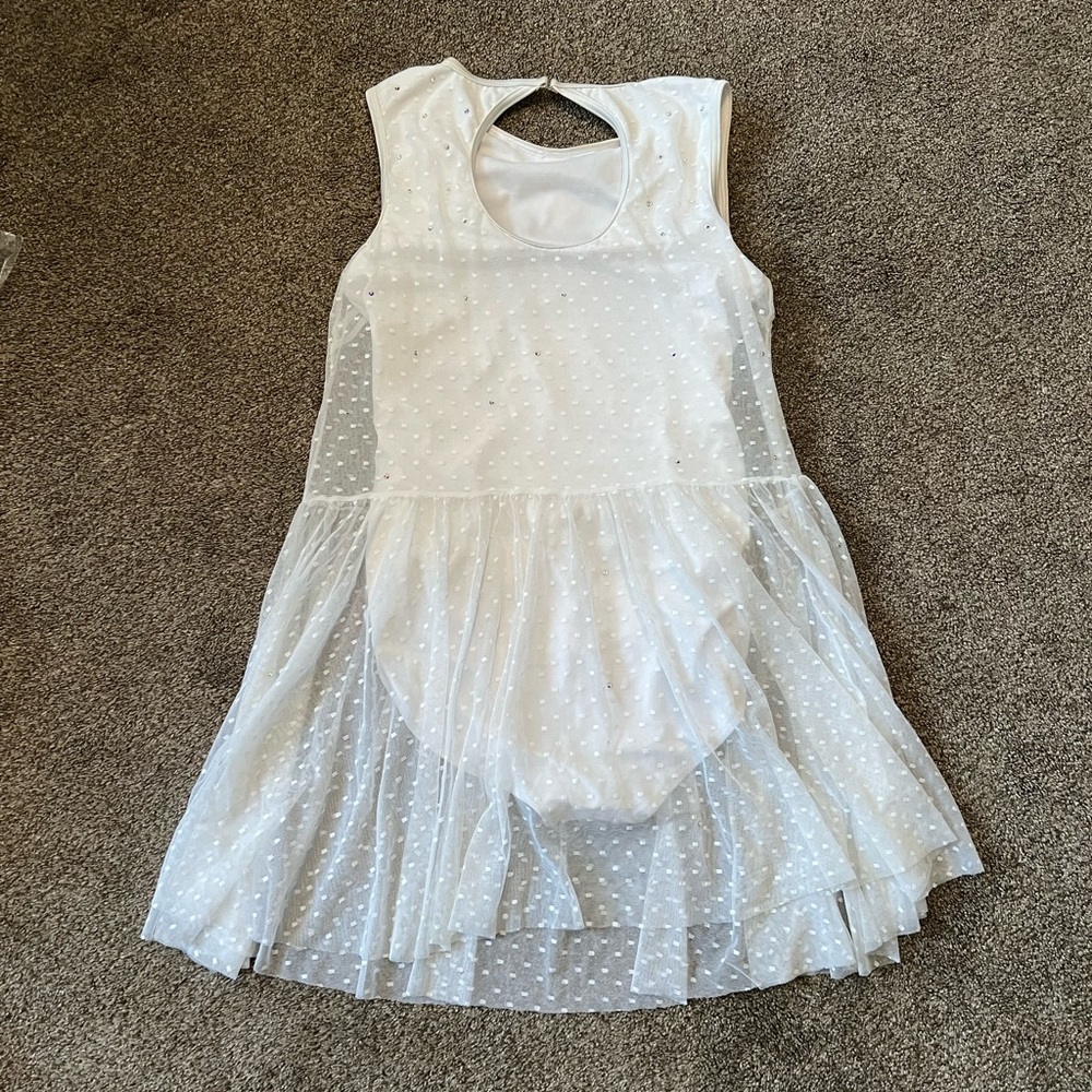 White Lyrical Dance Costume - image 3